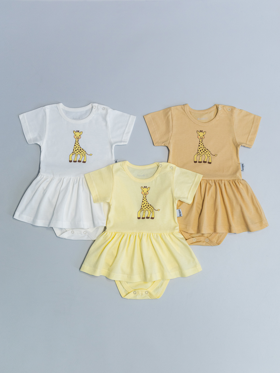 Жирафик Боди-Платье 62-80 КЛ.290.030.0.323.011 Жирафик Боди-Платье 62-80 КЛ.290.030.0.323.011