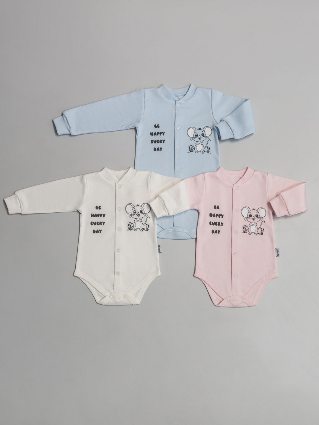 МЫШОНОК Боди-кофта Р68-80 КЛ.290.040.0.041.055 МЫШОНОК Боди-кофта Р68-80 КЛ.290.040.0.041.055