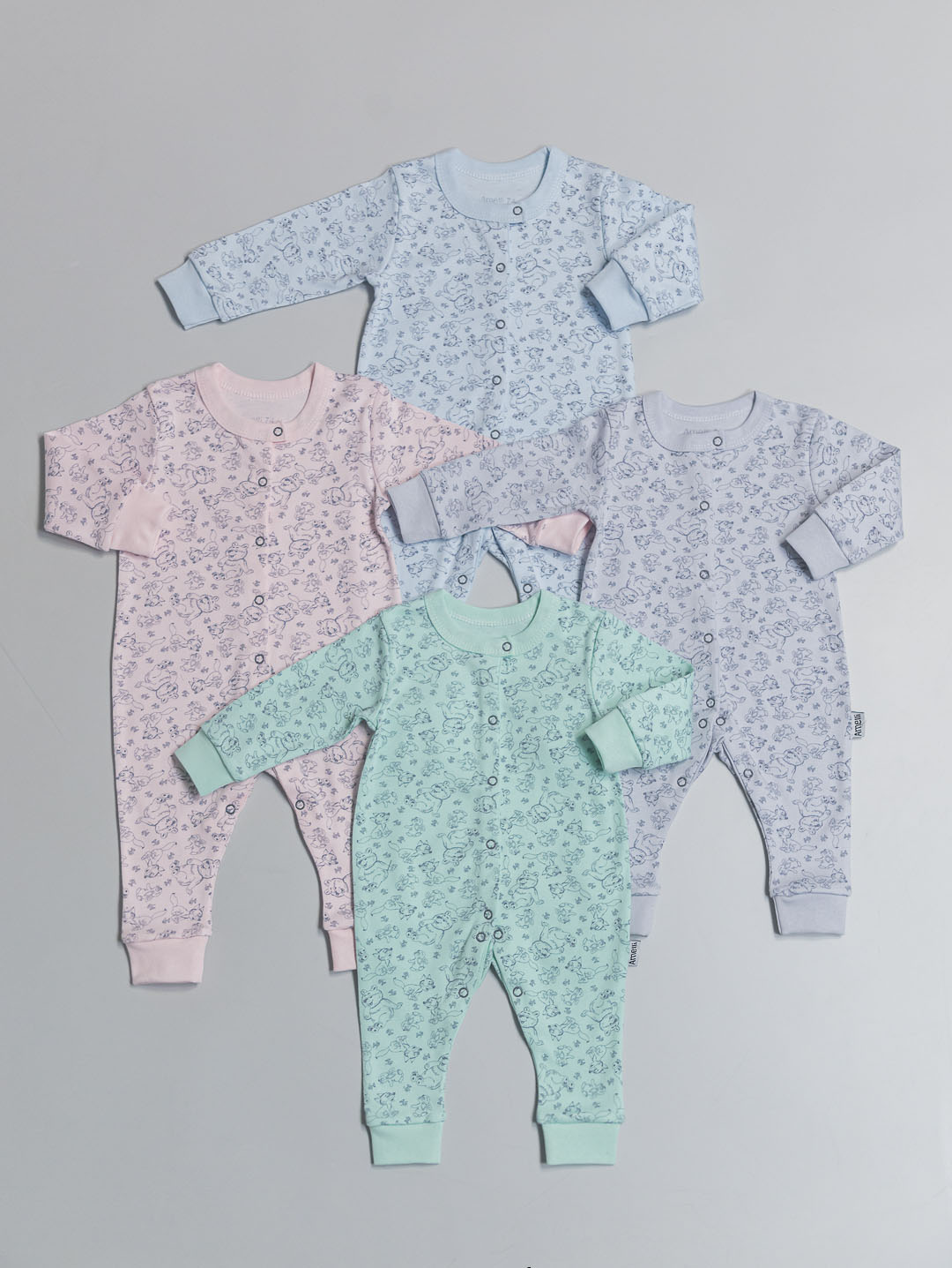  Комбинезон ВЕСЕЛЫЙ ЗООПАРК Р62-80  КЛ.310.034.0.0.006