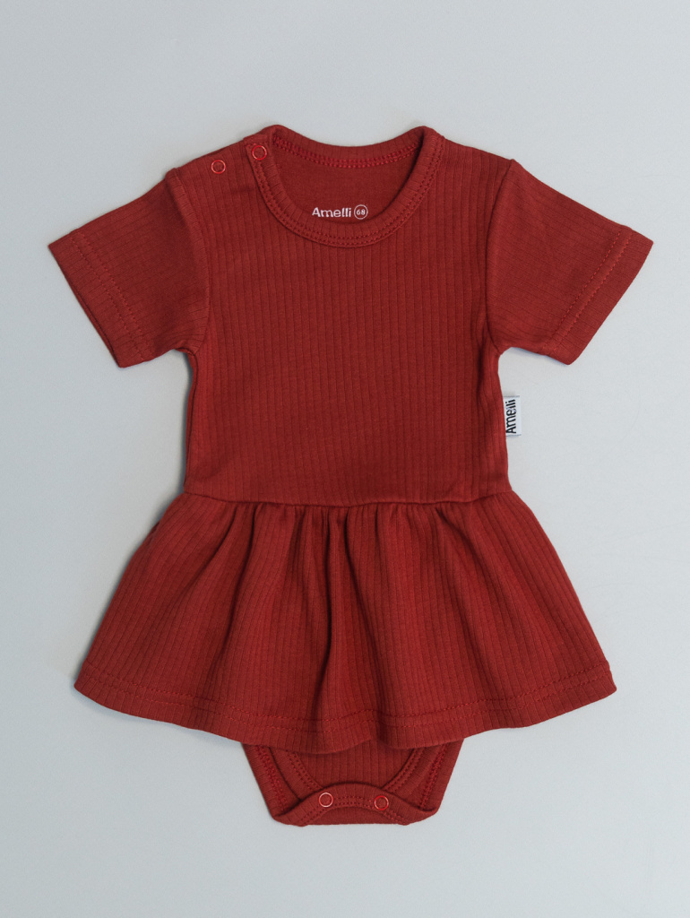  Стиль Боди-Платье  бордо 62-80 КЛ.290.030.0.0.134