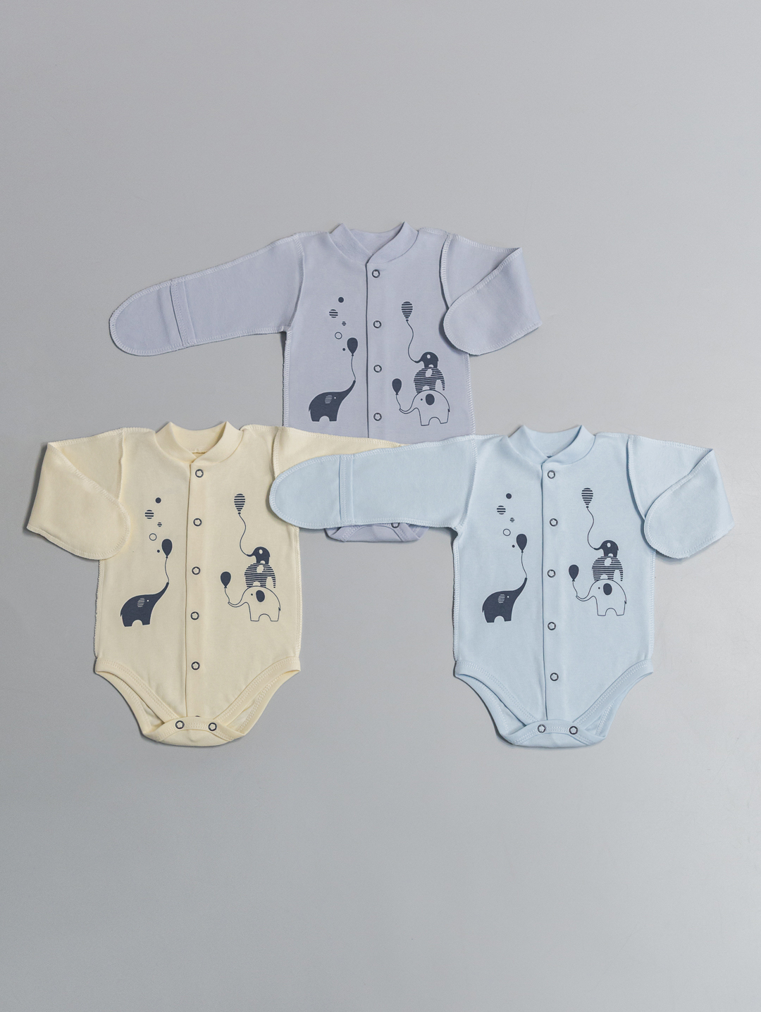 ОБЛАЧНЫЙ СЛОНИК  Боди-кофта Р56-62 КЛ.290.140.0.190.005